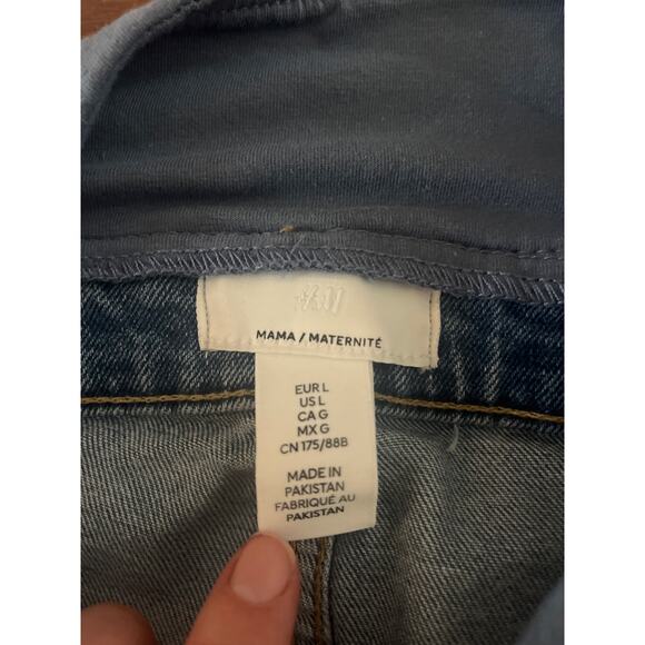 H&M Mama Slim/High Rib Maternity Jeans Large NWT - Picture 6 of 10